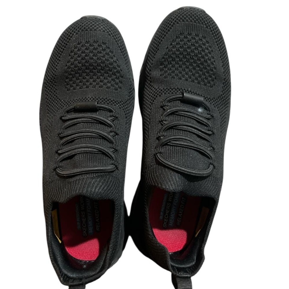 Skechers Woman's Black Knit Sneakers